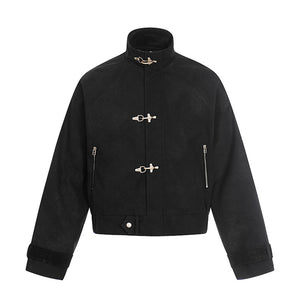 Airplane Buckle Design Y2K Jacket