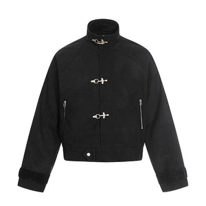Airplane Buckle Design Y2K Jacket