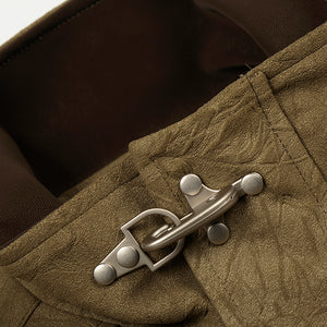 Airplane Buckle Design Y2K Jacket