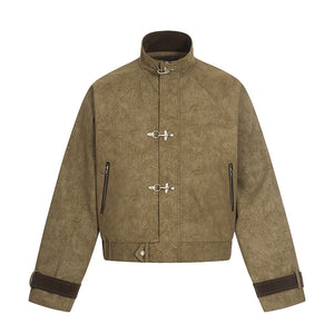 Airplane Buckle Design Y2K Jacket