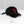 Akuma Kanji Cyberpunk Cap in black, three-quarter view of the red kanji, frayed brim and hanging strap