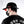Akuma Kanji Cyberpunk Cap worn from behind, red printed lining visible under the frayed brim