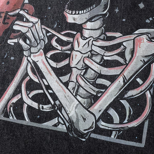 Alive Skull Skeleton Graphic Y2K Tees