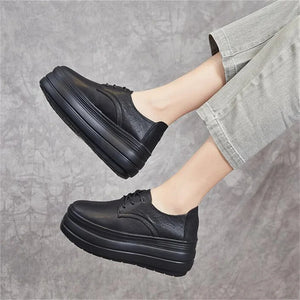 All Black Platform Sneakers