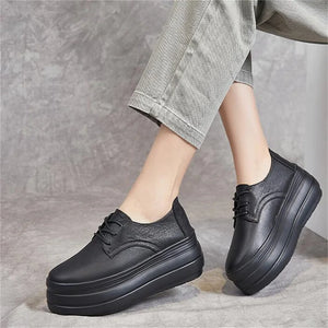 All Black Platform Sneakers