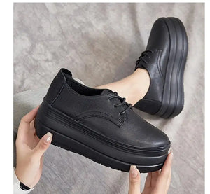 All Black Platform Sneakers