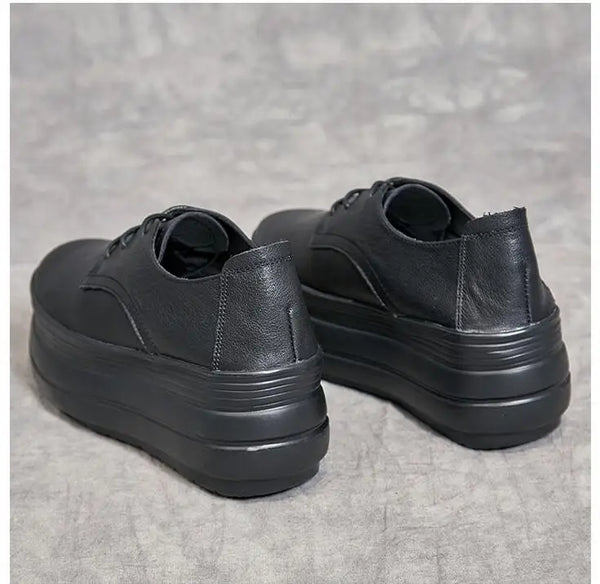 All Black Platform Sneakers