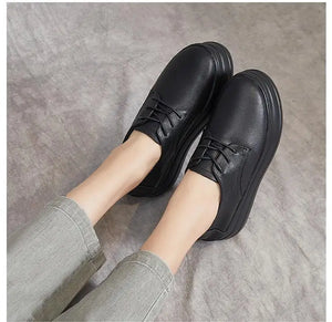 All Black Platform Sneakers