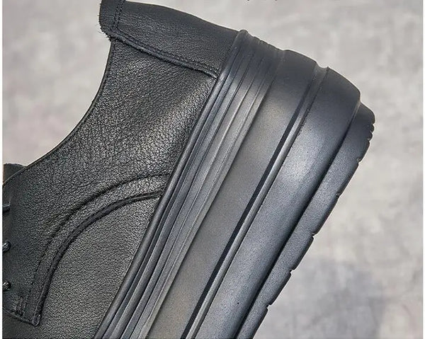 All Black Platform Sneakers