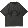 Angel Dark Print Y2K T-Shirts