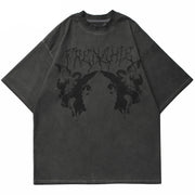 Angel Dark Print Y2K T-Shirts