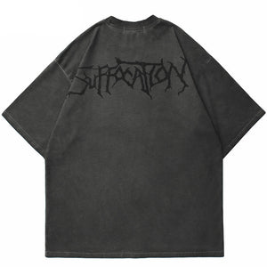 Angel Dark Print Y2K T-Shirts