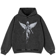 Angel Statue Y2K Hoodie