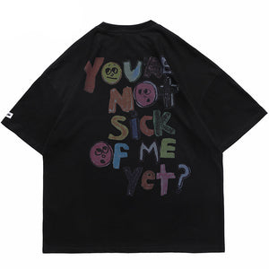 Angels Print Mens Y2K Graphic Tees