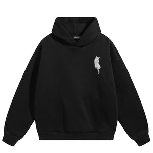 Animal Back Print Y2K Hoodie
