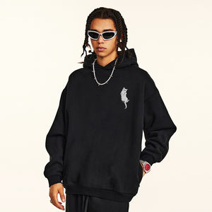 Animal Back Print Y2K Hoodie