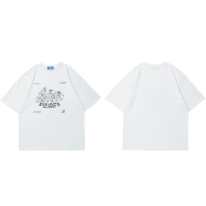 Animals Print Y2K T Shirt