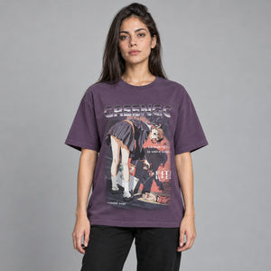 Anime Girl Killer Graphic Y2K Tees – worn by a woman