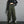 Army green label cargo joggers, front view with a drawstring waist and yellow label patches on the thigh pockets