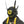 Black and yellow cyberpunk commander helmet with antenna blades