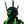 Black and yellow cyberpunk commander helmet with antenna blades
