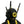 Black and yellow cyberpunk commander helmet with antenna blades
