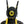 Black and yellow cyberpunk commander helmet with antenna blades