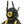 Black and yellow cyberpunk commander helmet with antenna blades