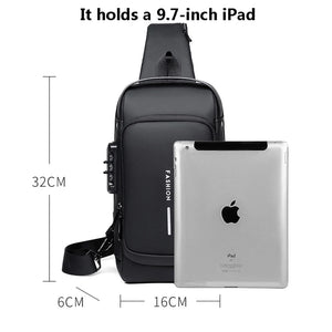 Anti-theft USB Crossbody Sling Bag