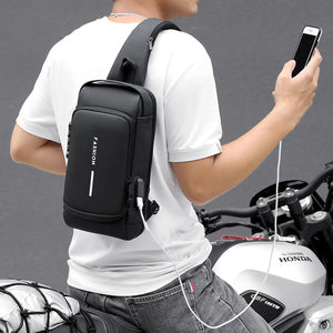 Anti-theft USB Crossbody Sling Bag