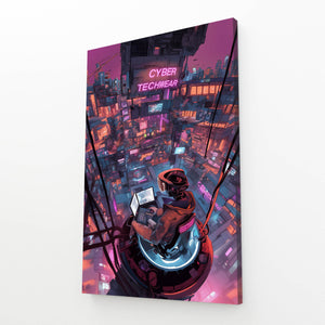 Artistic Cityscape Cyberpunk Art | CYBER TECHWEAR®