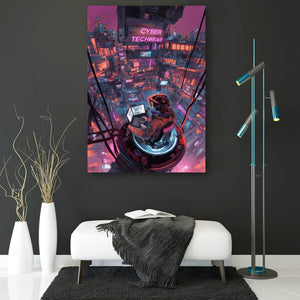 Artistic Cityscape Cyberpunk Art | CYBER TECHWEAR®