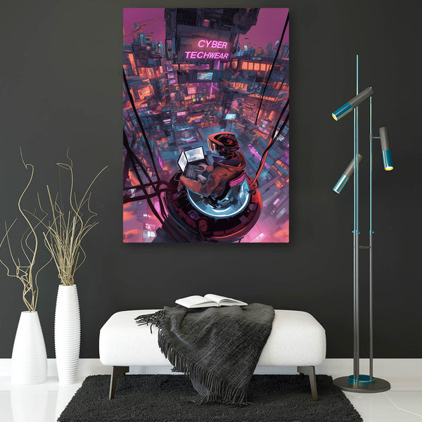 Artistic Cityscape Cyberpunk Art | CYBER TECHWEAR®