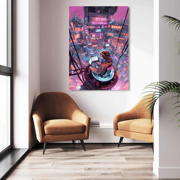 Artistic Cityscape Cyberpunk Art | CYBER TECHWEAR®