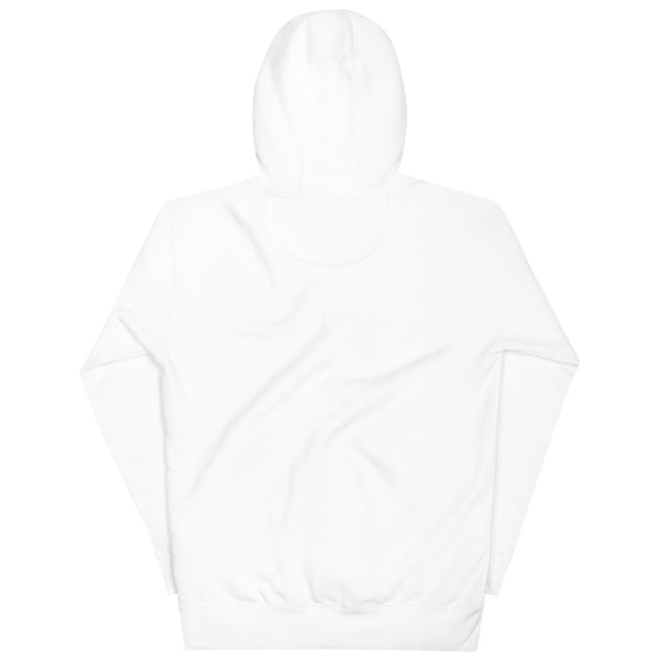 Artistic White Hoodie with Embroidery