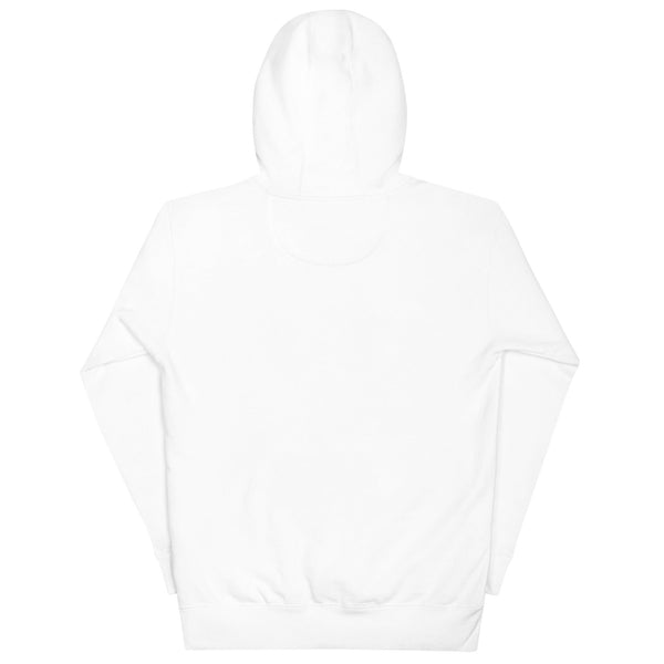 Artistic White Hoodie with Embroidery