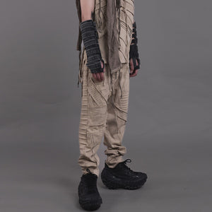 Asymmetric Deconstructed Cyberpunk Pants