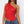 Asymmetric Lace Y2K Top in red, sheer one-shoulder lace worn with jeans and dark sunglasses