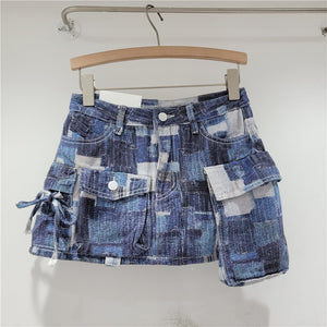 Asymmetric Pocket Skirt Y2K