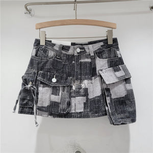 Asymmetric Pocket Skirt Y2K
