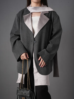 Asymmetrical Blazer Spring Jacket Women