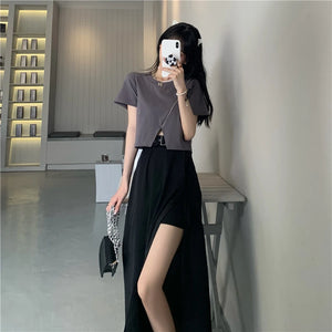 Asymmetrical Cargo Skirt