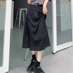 Asymmetrical Cargo Skirt
