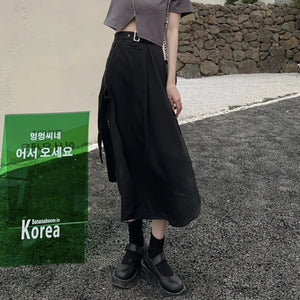 Asymmetrical Cargo Skirt