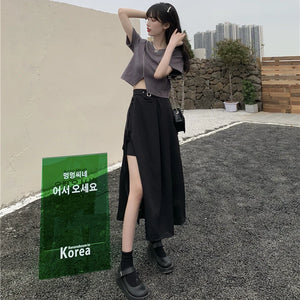 Asymmetrical Cargo Skirt