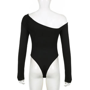 Asymmetrical Cut Out Bodysuit