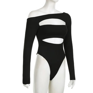 Asymmetrical Cut Out Bodysuit