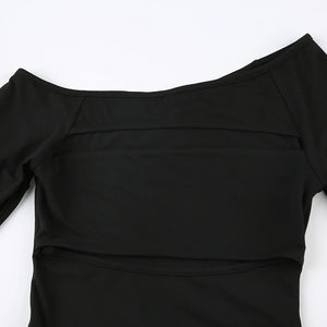 Asymmetrical Cut Out Bodysuit