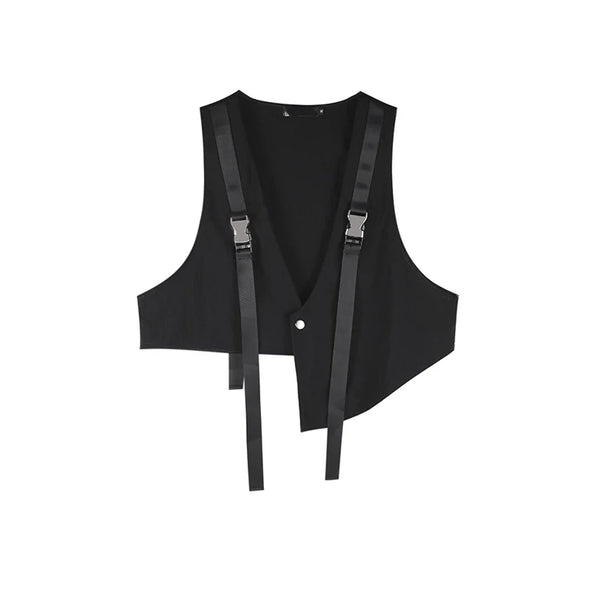 Asymmetrical Design Cargo Vest