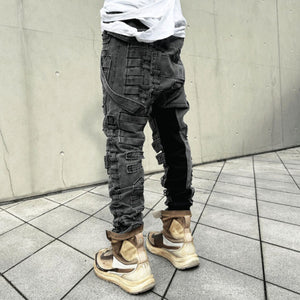 Asymmetrical Vintage Cyberpunk Pants